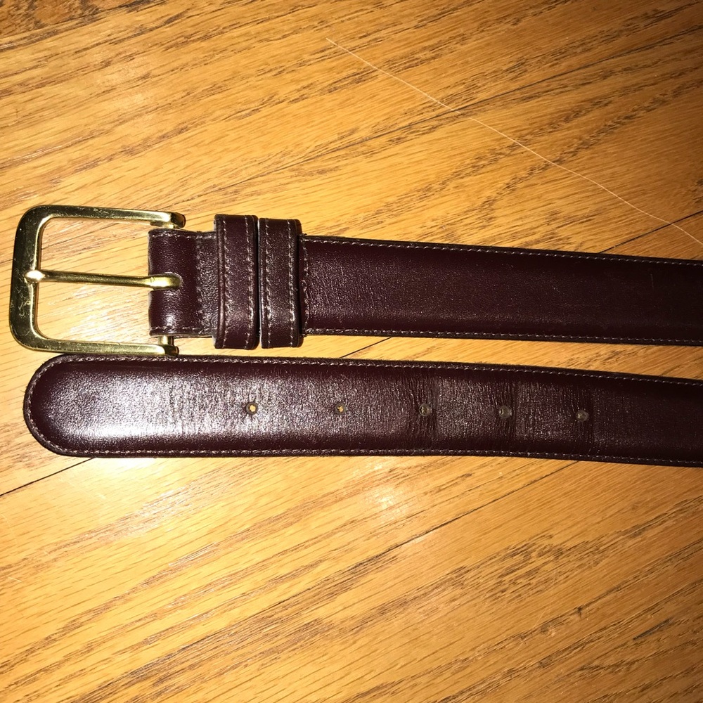 Coach Brown Leather Belt - Size 42